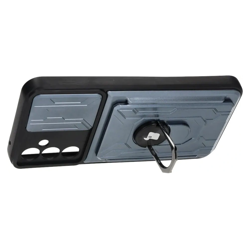 Hurtownia GSM - Bizon Case Camshield Kártyafoglalatos Gyűrű Samsung Galaxy A34 5G szürke - BIZ7447 - {ean13} - Hurt