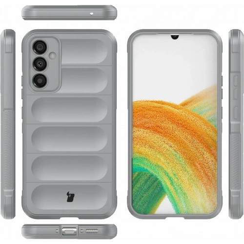 Pancerne etui Bizon Case Tur do Samsung Galaxy A34 5G jasnoszare