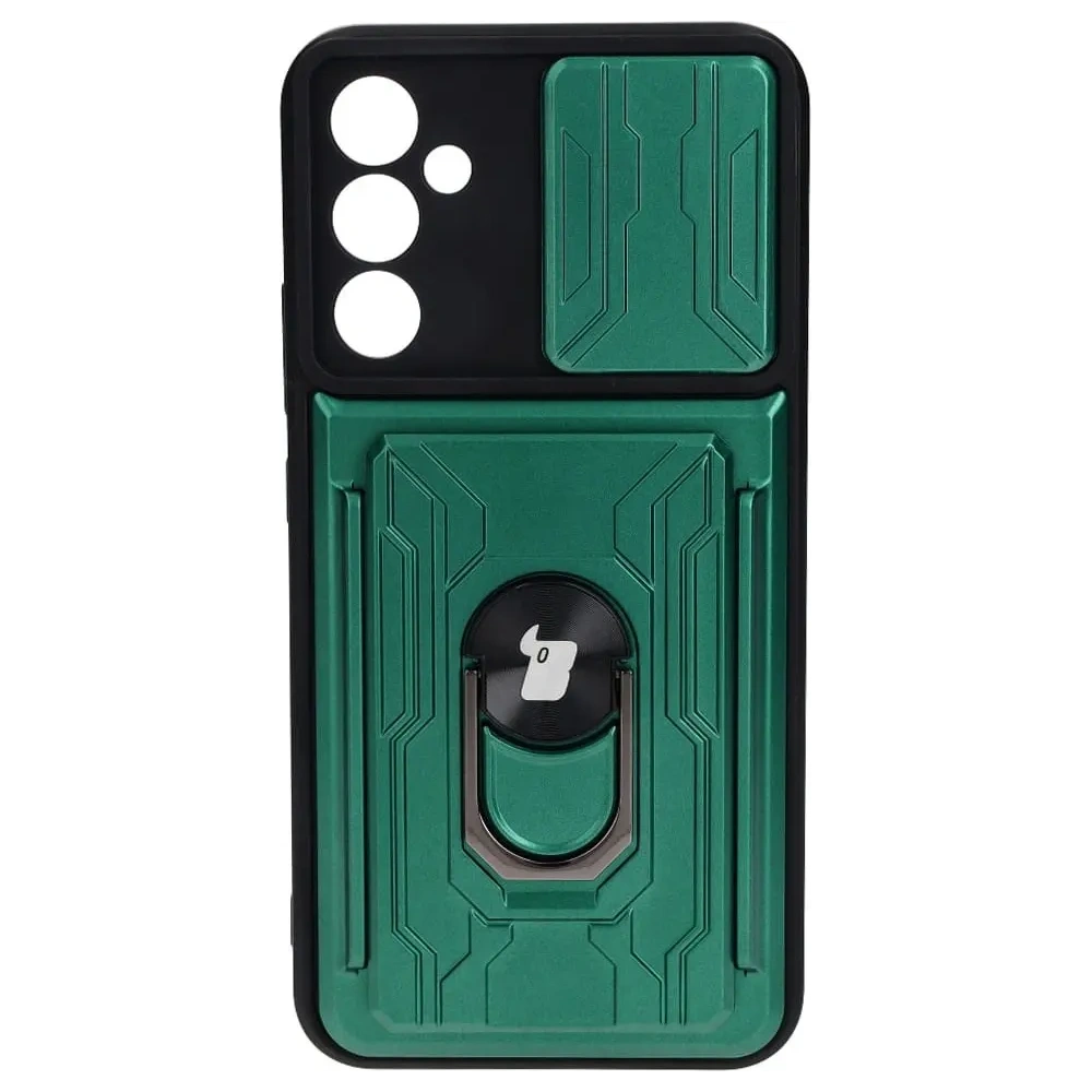 Hurtownia GSM - Etui Bizon Case Camshield Card Slot Ring do Samsung Galaxy A34 5G zielone - BIZ7450 - {ean13} - Hurt
