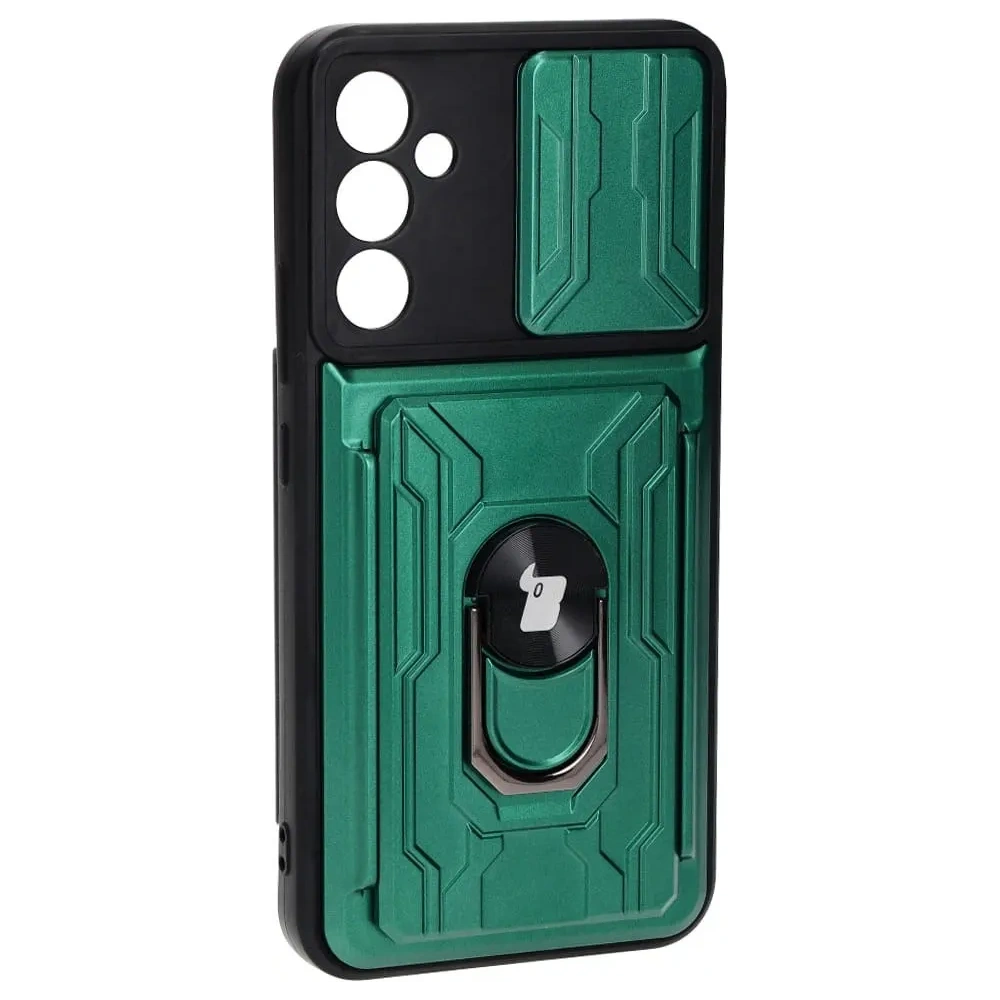 Hurtownia GSM - Etui Bizon Case Camshield Card Slot Ring do Samsung Galaxy A34 5G zielone - BIZ7450 - {ean13} - Hurt