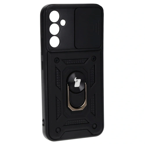 Etui Bizon Case CamShield Ring do Samsung Galaxy A34 5G czarne
