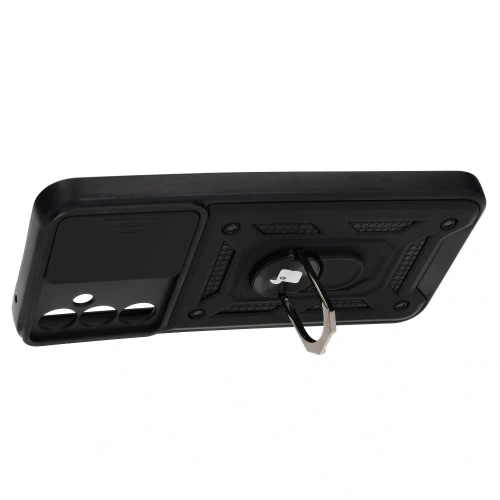 Etui Bizon Case CamShield Ring do Samsung Galaxy A34 5G czarne