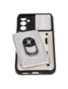Hurtownia GSM - Etui Bizon Case Camshield Card Slot Ring do Samsung Galaxy A34 5G białe - BIZ7453 - {ean13} - Hurt