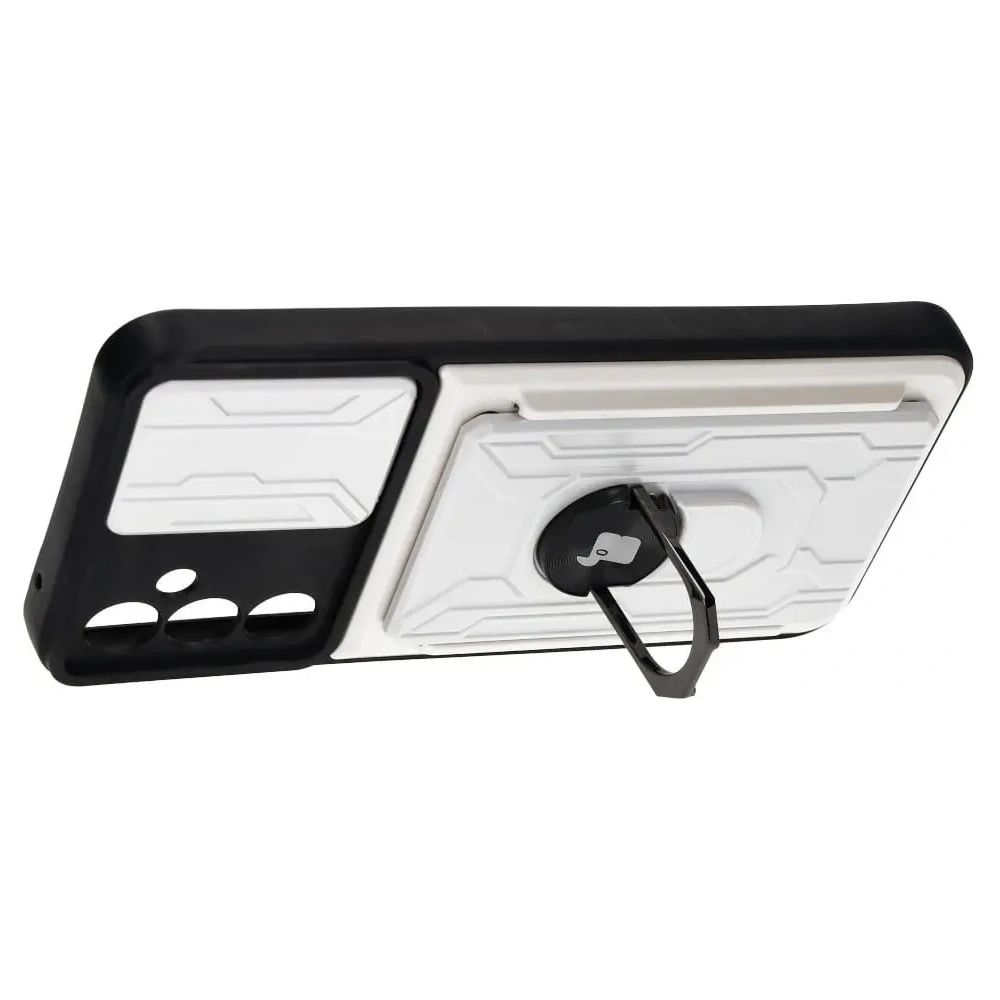Hurtownia GSM - Etui Bizon Case Camshield Card Slot Ring do Samsung Galaxy A34 5G białe - BIZ7453 - {ean13} - Hurt
