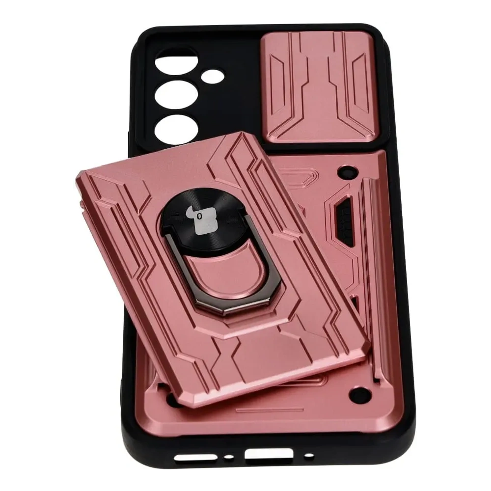Hurtownia GSM - Bizon Case Camshield Kártyafoglalatos Gyűrű Samsung Galaxy A34 5G világos rózsaszín - BIZ7458 - {ean13} - Hurt