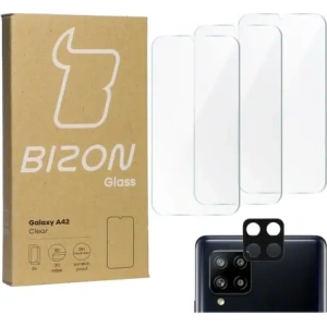 Hurtownia GSM - Bizon Glass Clear 3x edzett üveg + lencse üveg Samsung Galaxy A42 5G - BIZ7459 - {ean13} - Hurt