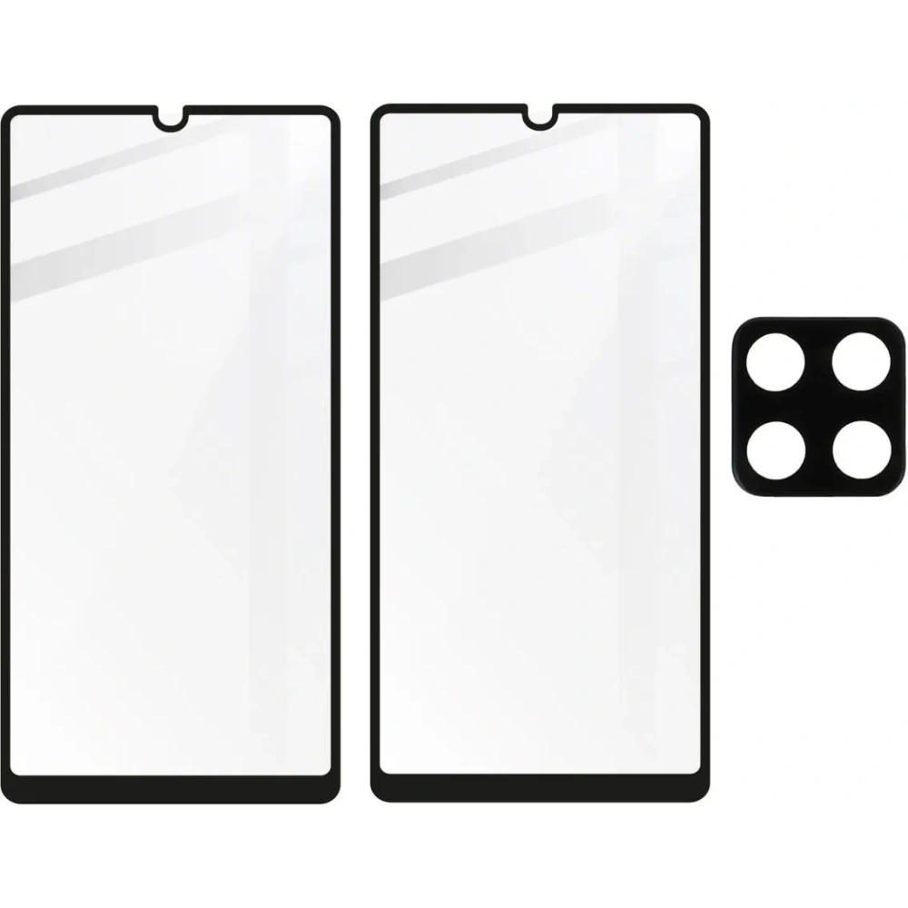 Hurtownia GSM - Bizon Glass Edge 2x edzett üveg + lencsevédő Samsung Galaxy A42 5G fekete - BIZ7460 - {ean13} - Hurt