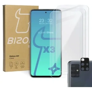 Wholesale Bizon Glass Clear 3x tempered glass + lens glass Samsung Galaxy A51 - BIZ7463 - {ean13} - Hurt