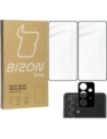 Bizon Glass Edge gehärtetes Glas - [2 PACK] + Linsenschutz Samsung Galaxy A52s 5G A52 4G/5G schwarz