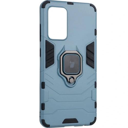 Etui Bizon Case Armor Ring do Samsung Galaxy A52 4G / 5G niebieskie