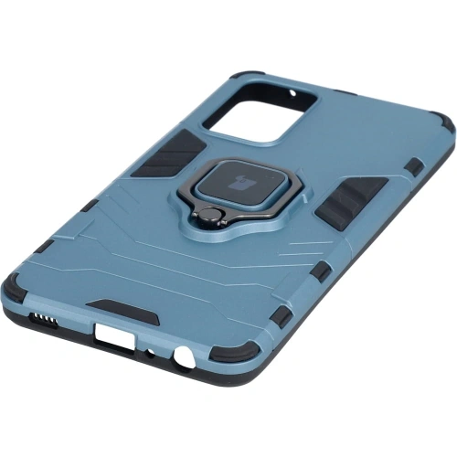 Etui Bizon Case Armor Ring do Samsung Galaxy A52 4G / 5G niebieskie