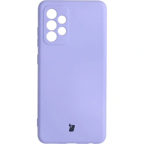 Etui Bizon Case Silicone do Samsung Galaxy A52s 5G A52 5G A52 4G jasnofioletowe