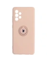 Bizon Case Silicone Ring Samsung Galaxy A52s / A52 5G/4G light pink