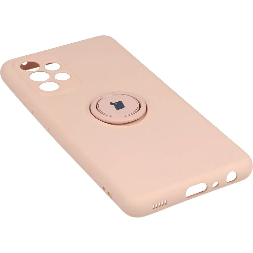 Hurtownia GSM - Etui Bizon Case Silicone Ring do Samsung Galaxy A52s / A52 5G/4G jasnoróżowe - BIZ7473 - {ean13} - Hurt
