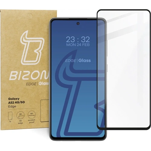 Szkło hartowane Bizon Glass Edge do Samsung Galaxy A52s 5G A52 4G/5G czarne