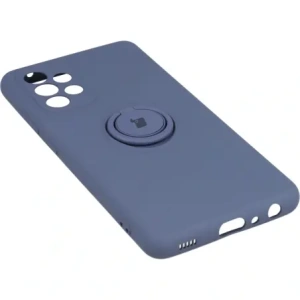 Hurtownia GSM - Etui Bizon Case Silicone Ring do Galaxy A52s, A52 5G/4G, szare - BIZ7474 - {ean13} - Hurt