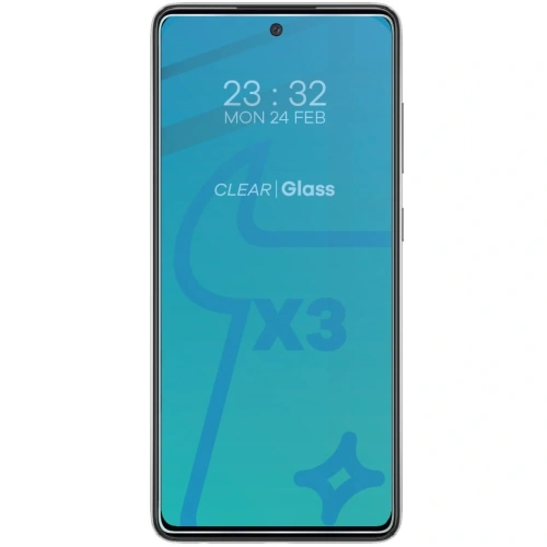 Szkło hartowane Bizon Glass Clear - 3 szt. + obiektyw Samsung Galaxy A52s 5G A52 4G/5G