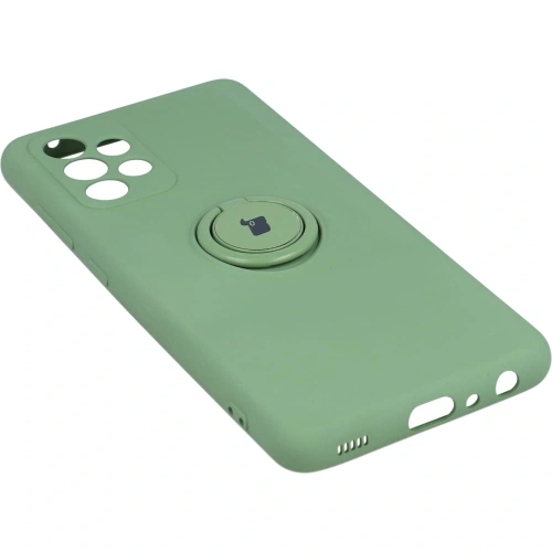 Etui Bizon Case Silicone Ring do Samsung Galaxy A52s / A52 5G/4G jasnozielone