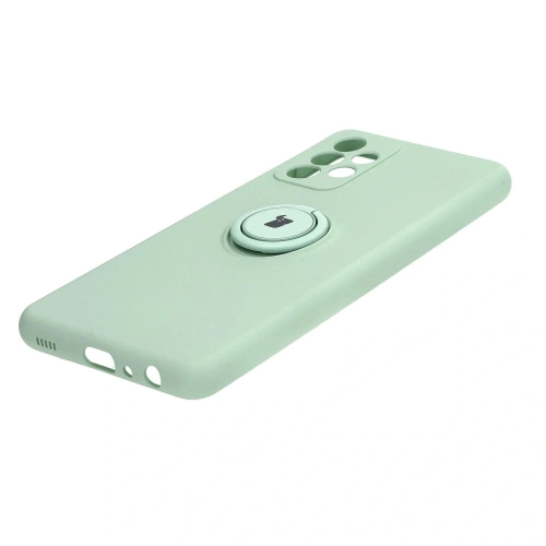 Etui Bizon Case Silicone Ring do Samsung Galaxy A52s / A52 5G/4G turkusowe