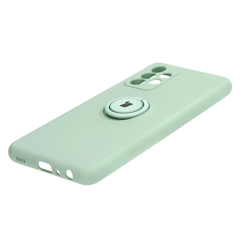 Hurtownia GSM - Etui Bizon Case Silicone Ring do Galaxy A52s, A52 5G/4G, turkusowe - BIZ7477 - {ean13} - Hurt