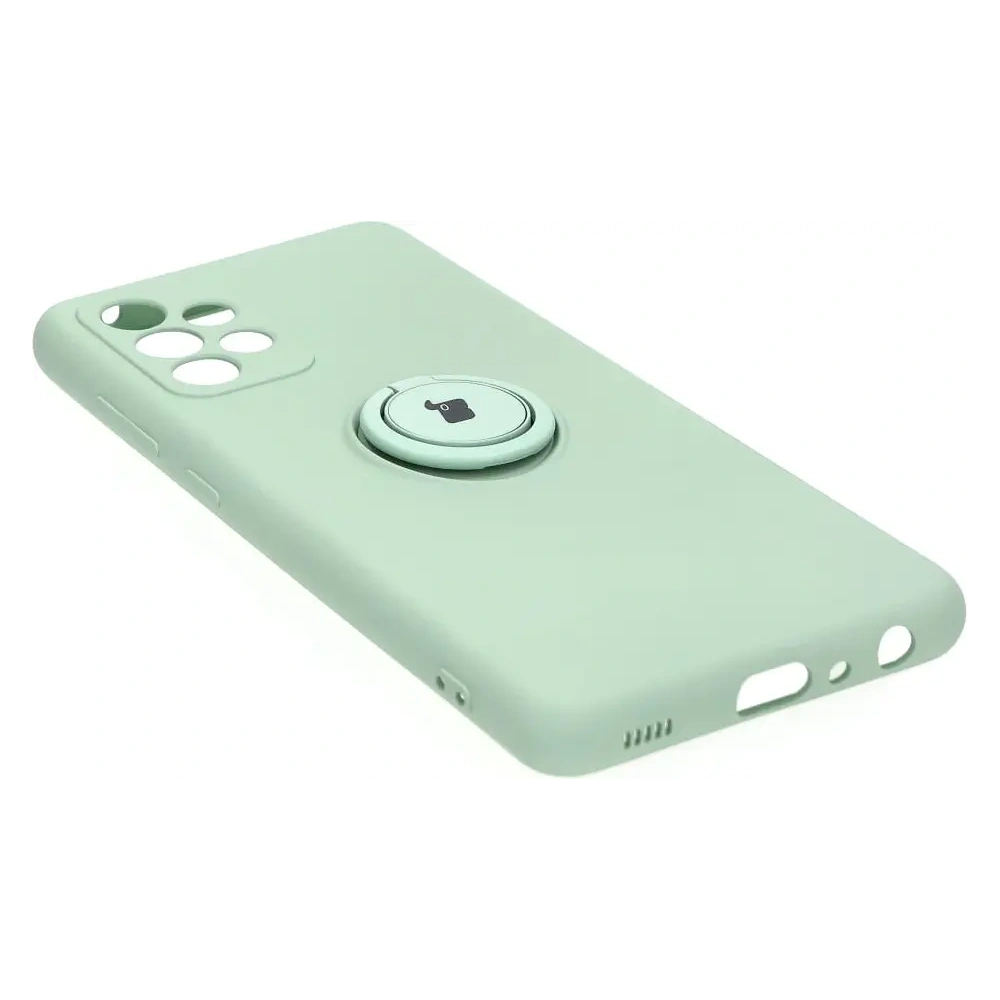 Hurtownia GSM - Etui Bizon Case Silicone Ring do Galaxy A52s, A52 5G/4G, turkusowe - BIZ7477 - {ean13} - Hurt