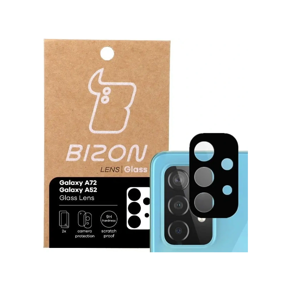 Hurtownia GSM - Sklo na aparát Bizon Glass Lens do Samsung Galaxy A52s 5G A52 4G/5G A72 4G/5G [2 PACK] - BIZ1113 - {ean13} - Hurt
