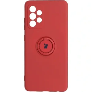 Hurtownia GSM - Etui Bizon Case Silicone Ring do Galaxy A52s, A52 5G/4G, ciemny róż - BIZ7479 - {ean13} - Hurt