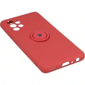 Hurtownia GSM - Etui Bizon Case Silicone Ring do Galaxy A52s, A52 5G/4G, ciemny róż - BIZ7479 - {ean13} - Hurt