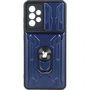 Wholesale Bizon Case Camshield Card Slot Ring Samsung Galaxy A52s 5G A52 4G/5G navy blue - BIZ7480 - {ean13} - Hurt