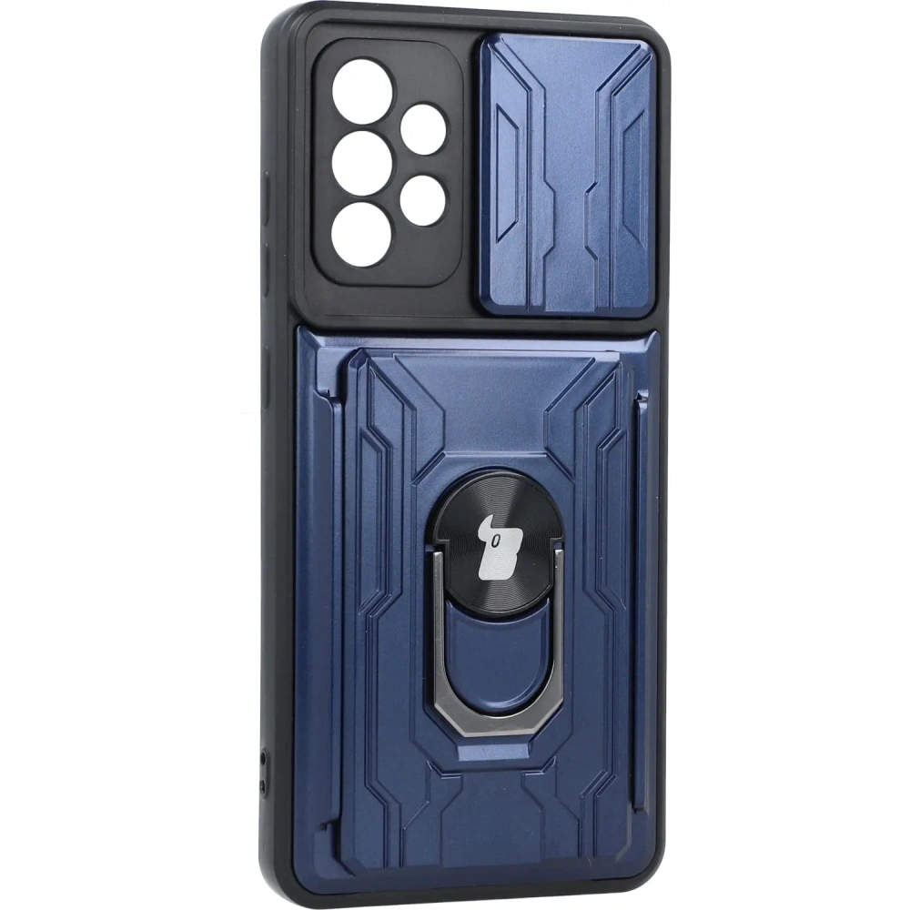 Hurtownia GSM - Bizon Case Camshield Card Slot Ring Samsung Galaxy A52s 5G A52 4G/5G marineblau - BIZ7480 - {ean13} - Hurt
