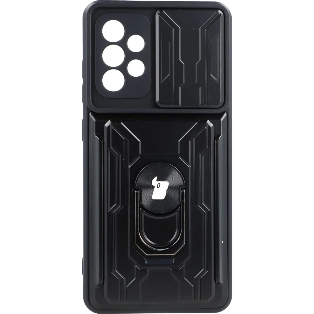 Hurtownia GSM - Bizon Case Camshield Kartenschlitz Ring Samsung Galaxy A52s 5G A52 4G/5G schwarz - BIZ7481 - {ean13} - Hurt