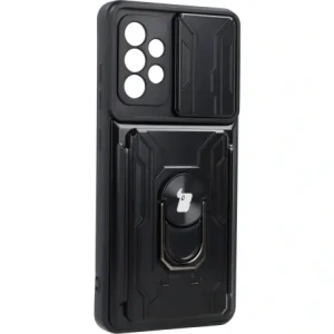 Wholesale Bizon Case Camshield Card Slot Ring Samsung Galaxy A52s 5G A52 4G/5G black - BIZ7481 - {ean13} - Hurt