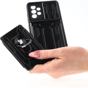 Wholesale Bizon Case Camshield Card Slot Ring Samsung Galaxy A52s 5G A52 4G/5G black - BIZ7481 - {ean13} - Hurt
