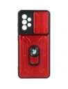 Hurtownia GSM - Caz Bizon Camshield cu slot pentru card Ring Samsung Galaxy A52s 5G A52 4G/5G roșu - BIZ7482 - {ean13} - Hurt