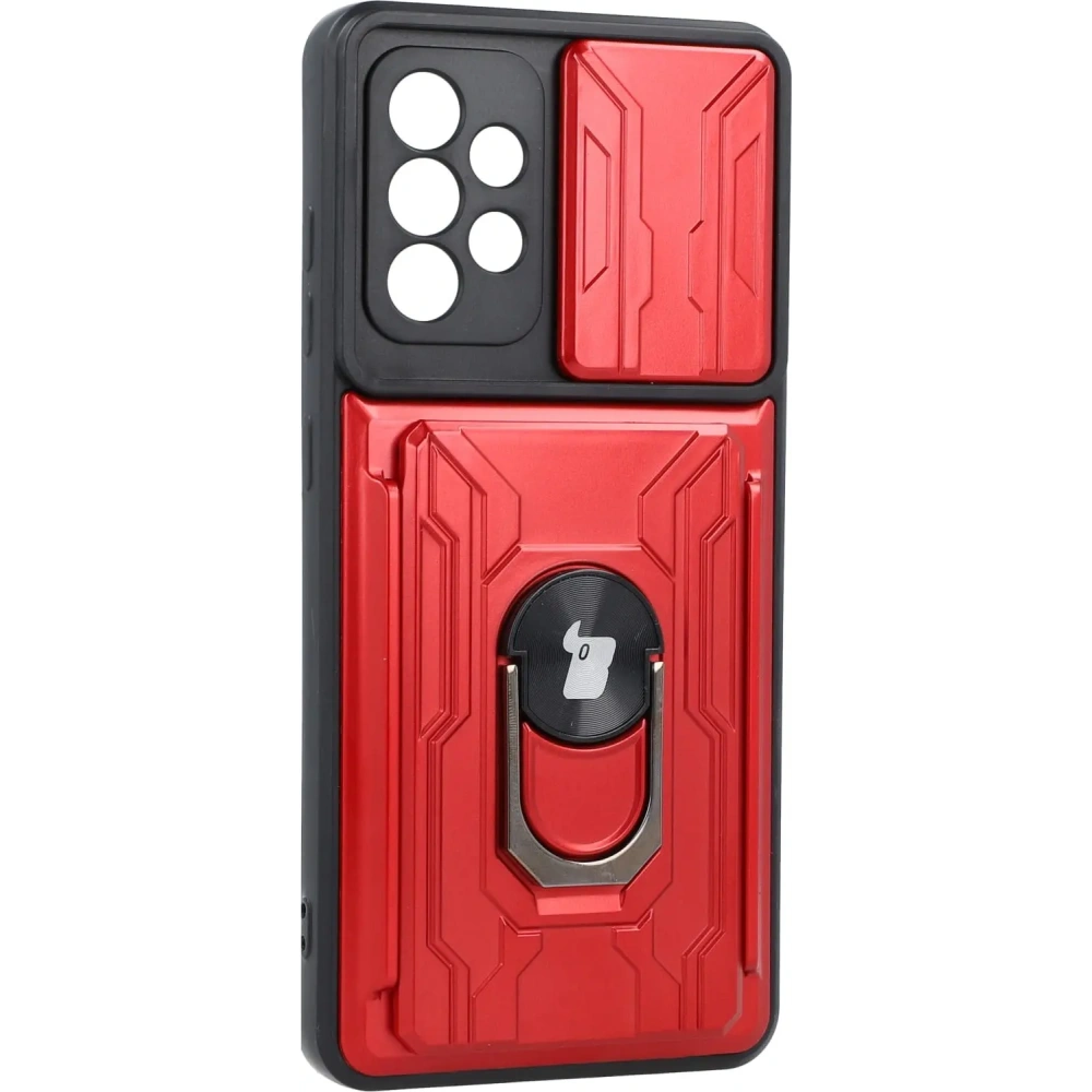 Hurtownia GSM - Bizon Case Camshield Kartensteckplatz Ring Samsung Galaxy A52s 5G A52 4G/5G rot - BIZ7482 - {ean13} - Hurt