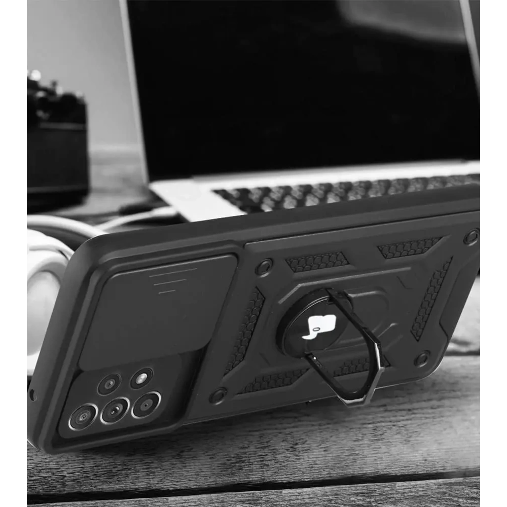 Wholesale Bizon Case CamShield Ring Samsung Galaxy A52s 5G A52 4G/5G black - BIZ7484 - {ean13} - Hurt