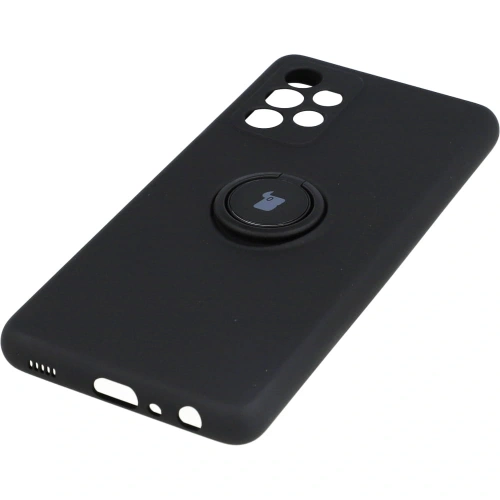 Etui Bizon Case Silicone Ring do Samsung Galaxy A52s 5G / A52 5G / A52 4G czarne