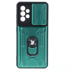Hurtownia GSM - Etui Bizon Case Camshield Card Slot Ring do Galaxy A52s 5G, A52 4G/5G, jasnozielone - BIZ7486 - {ean13} - Hurt