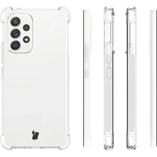 Etui + 2x szkło na ekran + obiektyw Bizon Case Clear Pack do Samsung Galaxy A53 5G przezroczyste