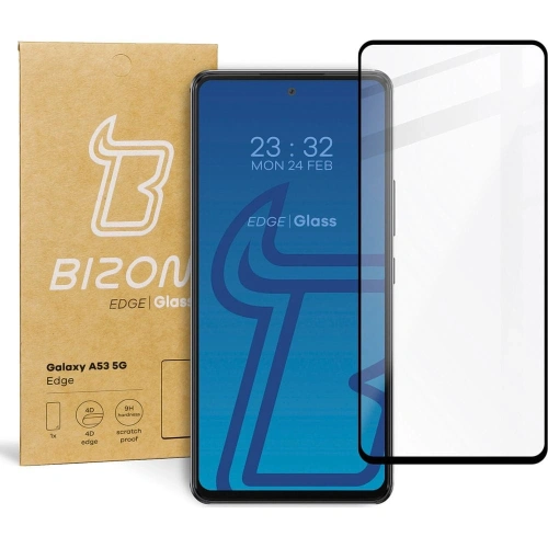 Szkło hartowane Bizon Glass Edge do Samsung Galaxy A53 5G czarne
