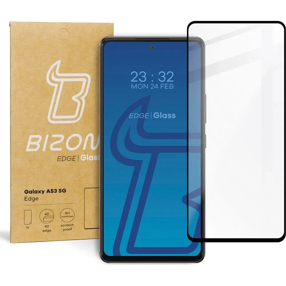 Hurtownia GSM - Bizon Glass Edge Samsung Galaxy A53 5G fekete - BIZ1133 - {ean13} - Hurt