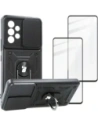 Bizon Case Camshield Pack case + 2x screen glass Samsung Galaxy A53 5G black