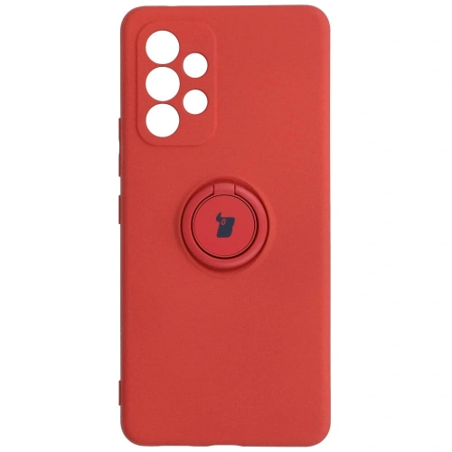 Etui Bizon Case Silicone Ring do Samsung Galaxy A53 5G ciemny róż