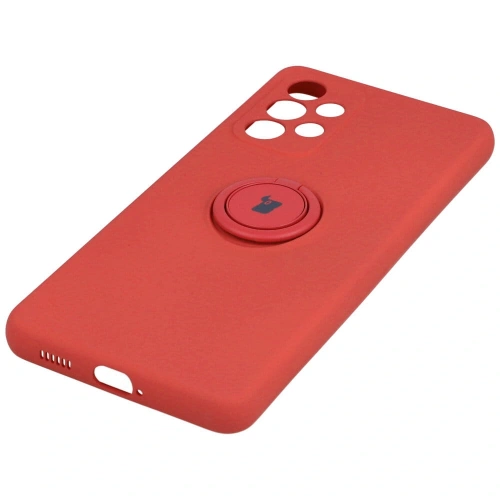 Etui Bizon Case Silicone Ring do Samsung Galaxy A53 5G ciemny róż