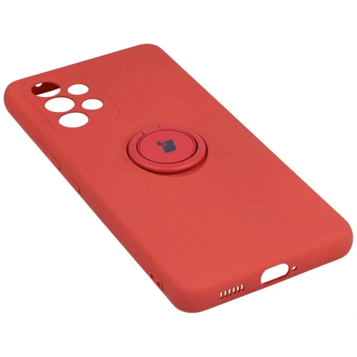 Etui Bizon Case Silicone Ring do Samsung Galaxy A53 5G ciemny róż