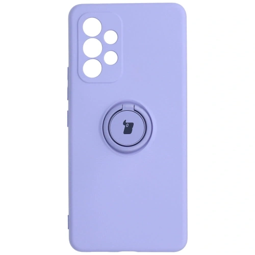 Etui Bizon Case Silicone Ring do Samsung Galaxy A53 5G jasnofioletowe