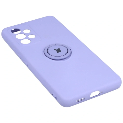Etui Bizon Case Silicone Ring do Samsung Galaxy A53 5G jasnofioletowe