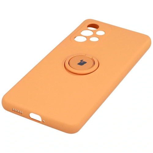 Etui Bizon Case Silicone Ring do Samsung Galaxy A53 5G pomarańczowe