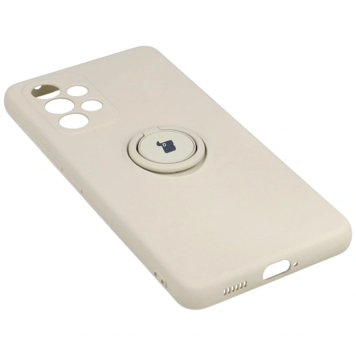 Etui Bizon Case Silicone Ring do Samsung Galaxy A53 5G beżowe