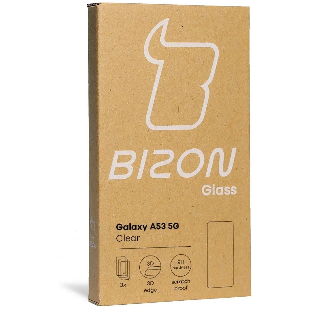 Hurtownia GSM - Bizon Sticlă Clară din sticlă călită - 3 buc. + sticlă lentilă Samsung Galaxy A53 - BIZ1141 - {ean13} - Hurt